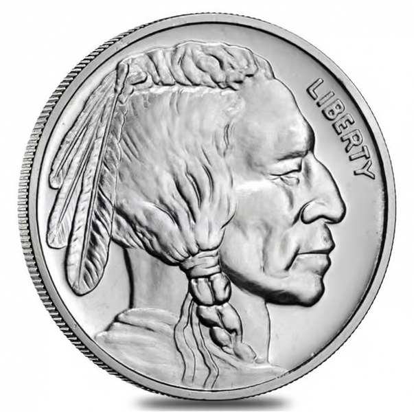 SilverTowne Buffalo / Indian Head Silver Bullion Round - 1oz