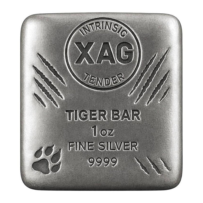 Intrinsic Tender XAG Cast Silver Bullion Bar - 1oz