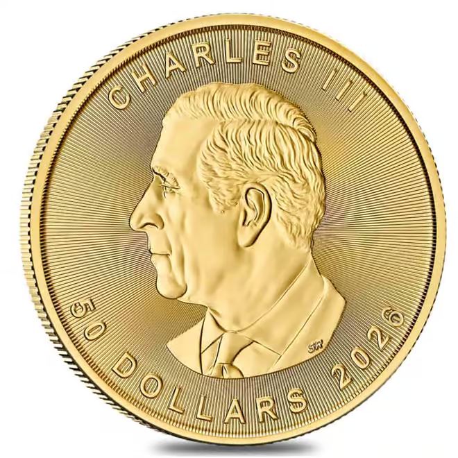 2026 Royal Canadian Mint Maple Leaf Gold Coin - 1oz