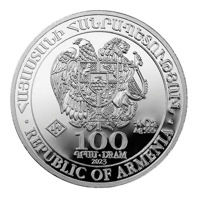 2023 Geiger Edelmetalle Armenian Noah's Ark Silver Coin - 1/4oz