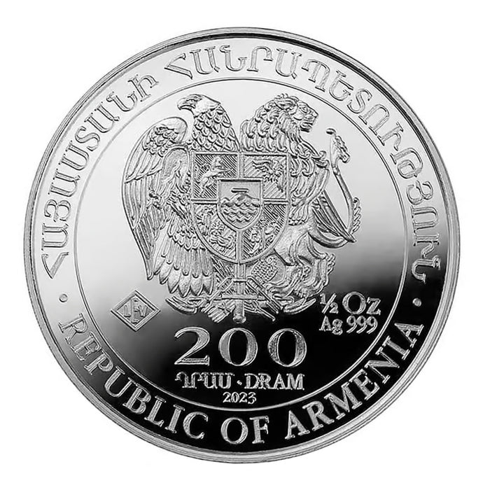 2023 Geiger Edelmetalle Armenian Noah's Ark Silver Coin - 1/2oz