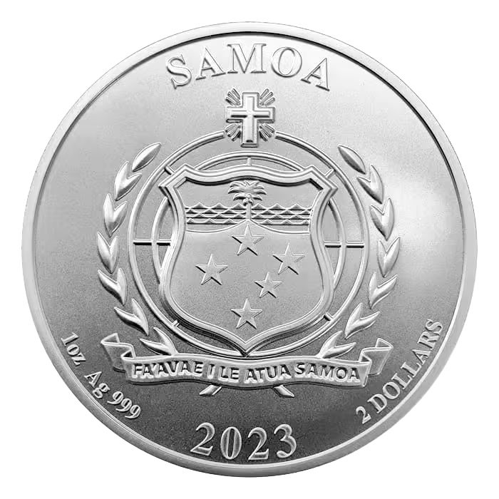 2023 Samoa Four Guardians Vermilion Bird Silver Coin - 1oz