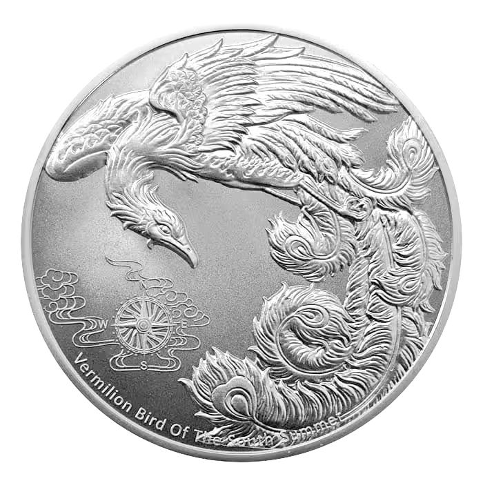 2023 Samoa Four Guardians Vermilion Bird Silver Coin - 1oz