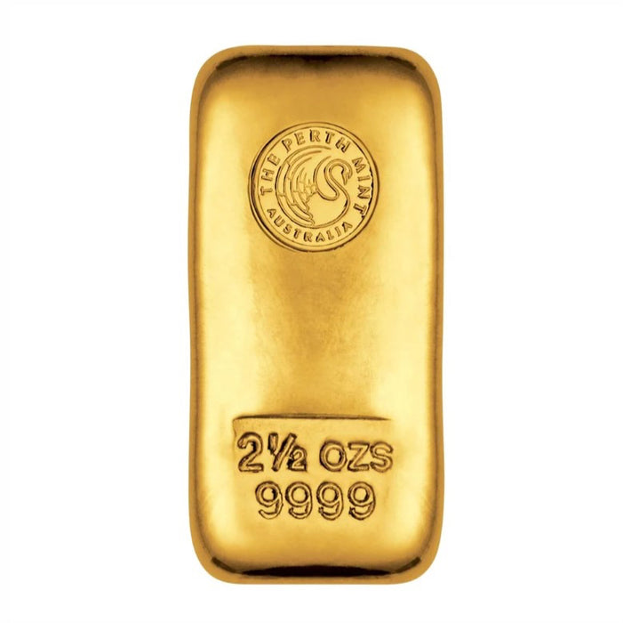 Perth Mint Buy Back Gold Cast Bar - 2.5oz