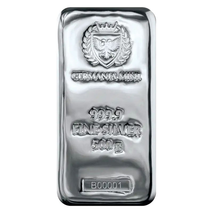 Germania Mint Silver Cast Bar – 500g