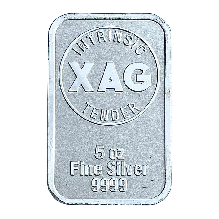 Intrinsic Tender XAG Minted Silver Bar – 5oz