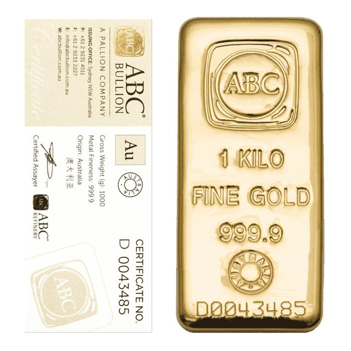ABC Bullion Gold Cast Bar - 1kg