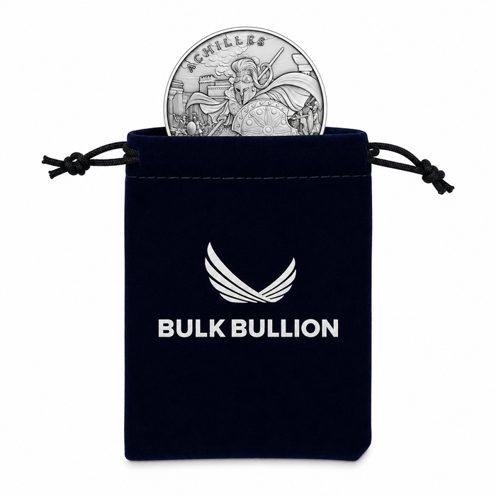 SilverTowne Legendary Warriors Achilles Silver Round - 1oz