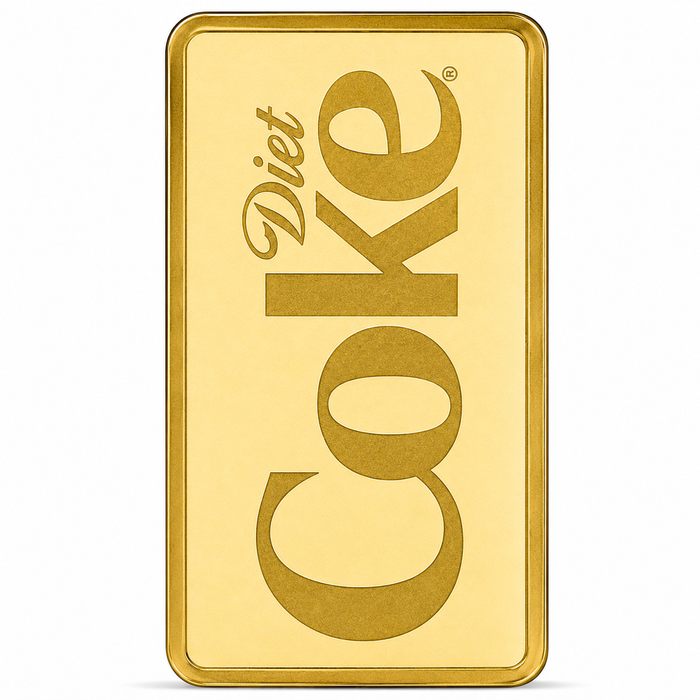 Coca-Cola Diet Coke Gold Minted Bar – 1g