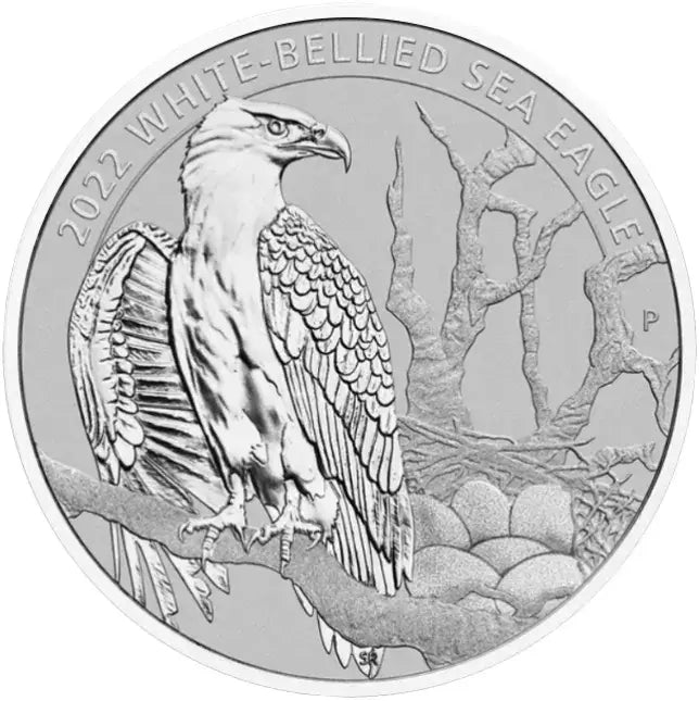 2022 Perth Mint White Bellied Sea Eagle Platinum Coin - 1/2oz
