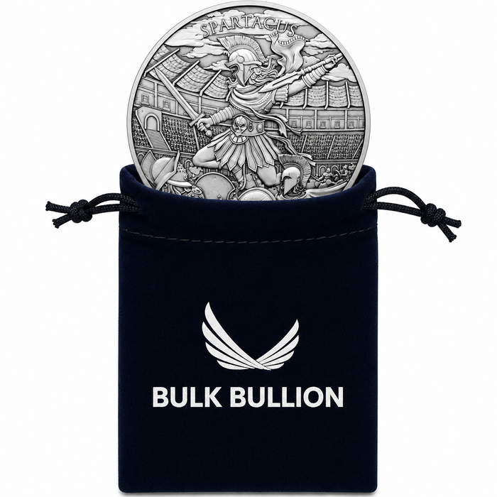 SilverTowne Legendary Warriors Spartacus Silver Round - 1oz