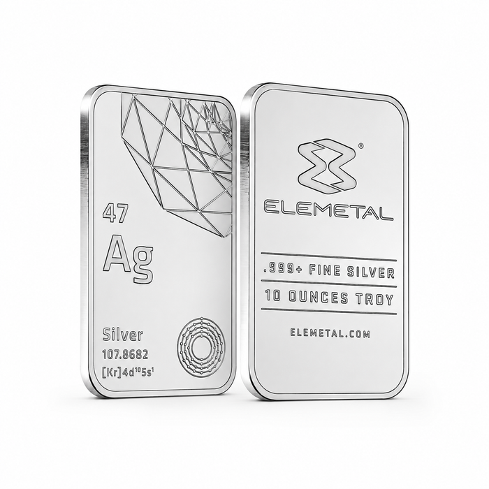 Elemetal Mint Silver Minted Bar - 10oz