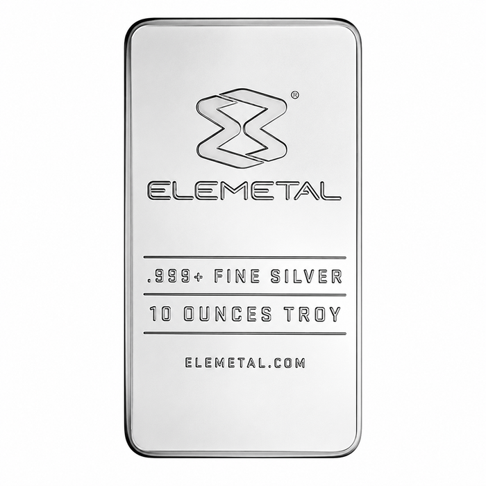Elemetal Mint Silver Minted Bar - 10oz