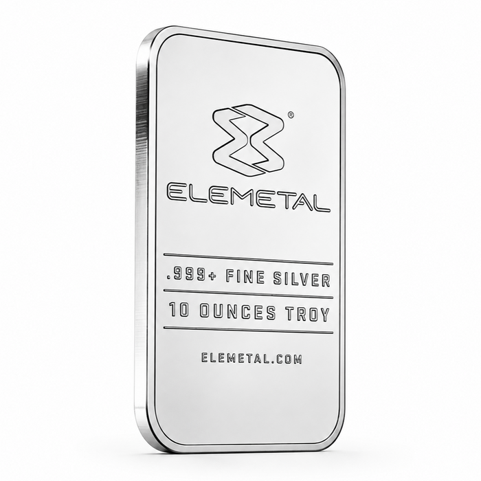 Elemetal Mint Silver Minted Bar - 10oz