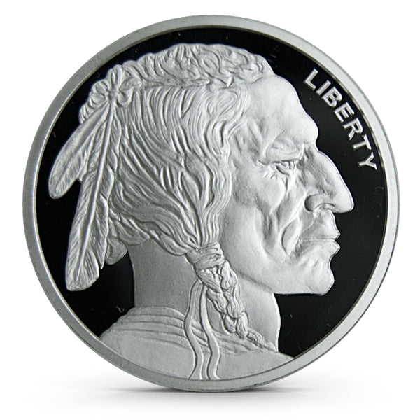 Golden State Mint Buffalo Indian Head Silver Bullion Round - 1/10oz
