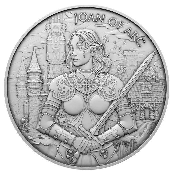 SilverTowne Legendary Warriors Joan of Arc Silver Round - 1oz