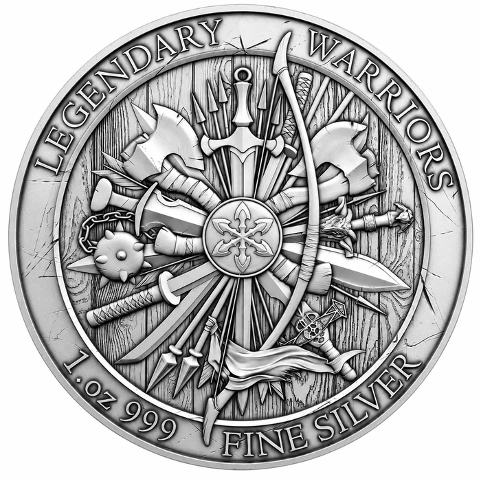 SilverTowne Legendary Warriors Joan of Arc Silver Round - 1oz