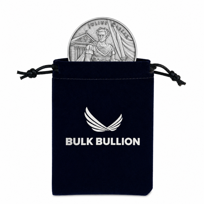 SilverTowne Legendary Warriors Julius Caesar Silver Round - 1oz