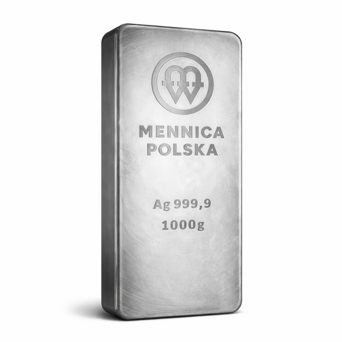 Mennica Polska Silver Cast Bar - 1kg