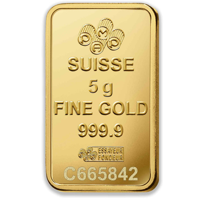 PAMP Suisse Lady Fortuna Gold Minted Bar - 5g