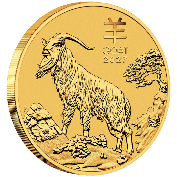 2027 Perth Mint Lunar Goat Gold Coin - 1oz