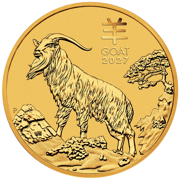 2027 Perth Mint Lunar Goat Gold Coin - 1oz