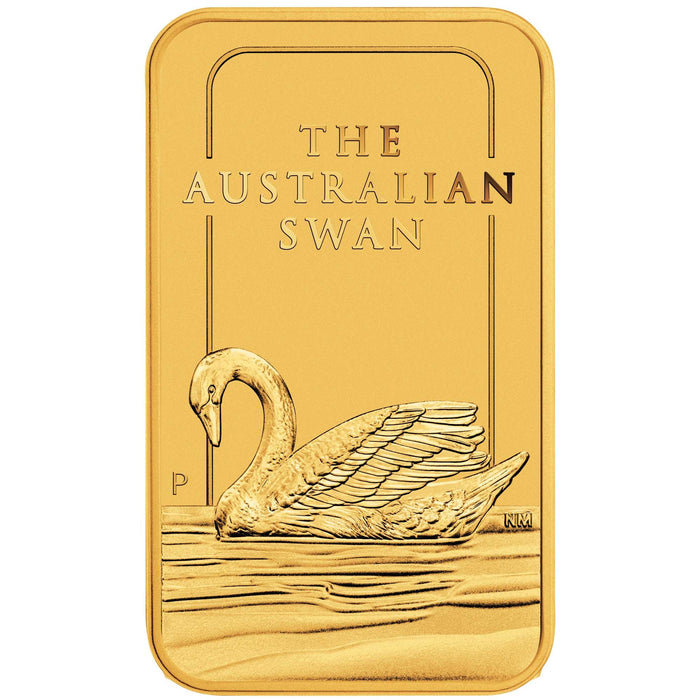 Perth Mint Australian Swan Gold Minted Bar - 1oz