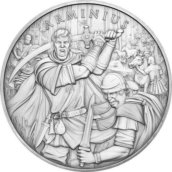 SilverTowne Legendary Warriors Arminius Silver Round - 1oz
