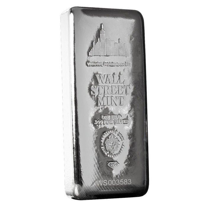 Scottsdale Mint Wall Street Mint Silver Cast Bar - 1kg