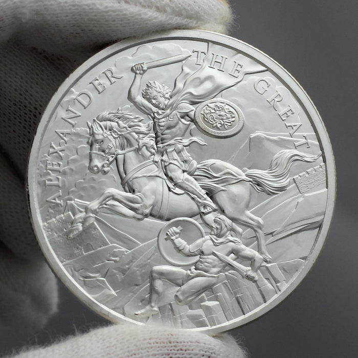 SilverTowne Legendary Warriors Alexander the Great Silver Round - 1oz