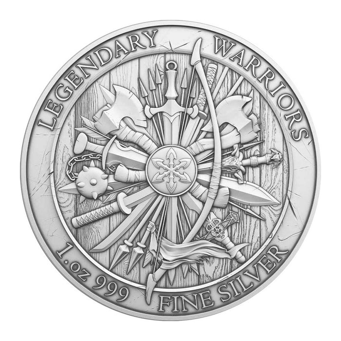 SilverTowne Legendary Warriors Sitting Bull Silver Round - 1oz