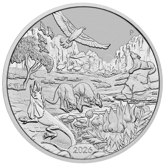 2026 Perth Mint Wonders of Australia The Outback Platinum Coin - 1oz