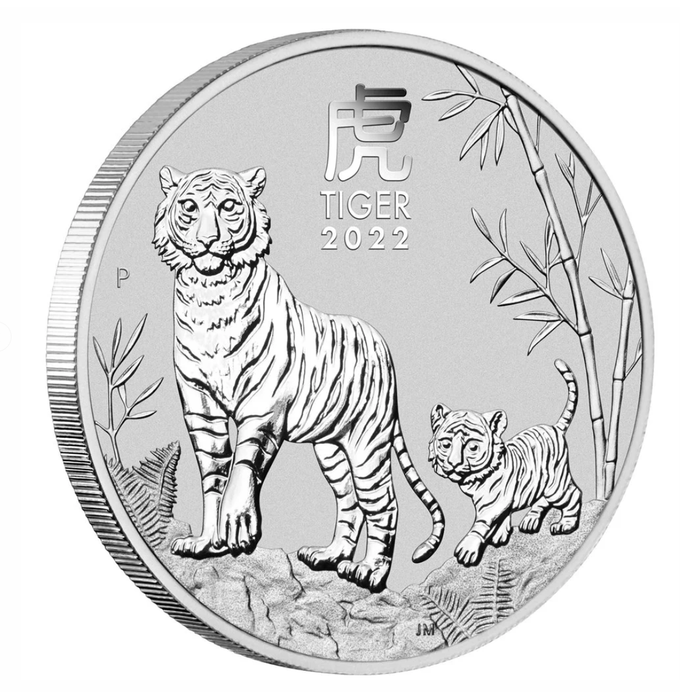 2022 Perth Mint Lunar Tiger Silver Coin - 1kg