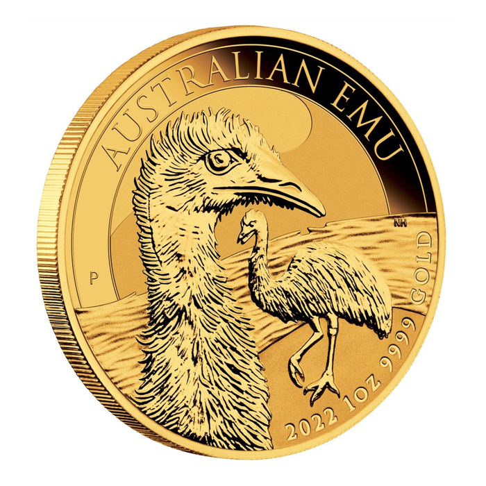 2022 Perth Mint Australian Emu Gold Coin - 1oz