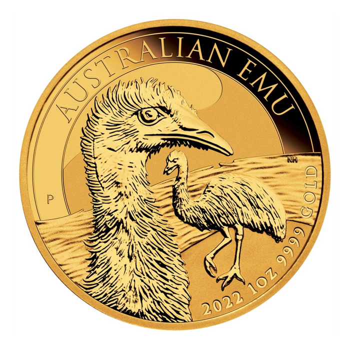 2022 Perth Mint Australian Emu Gold Coin - 1oz