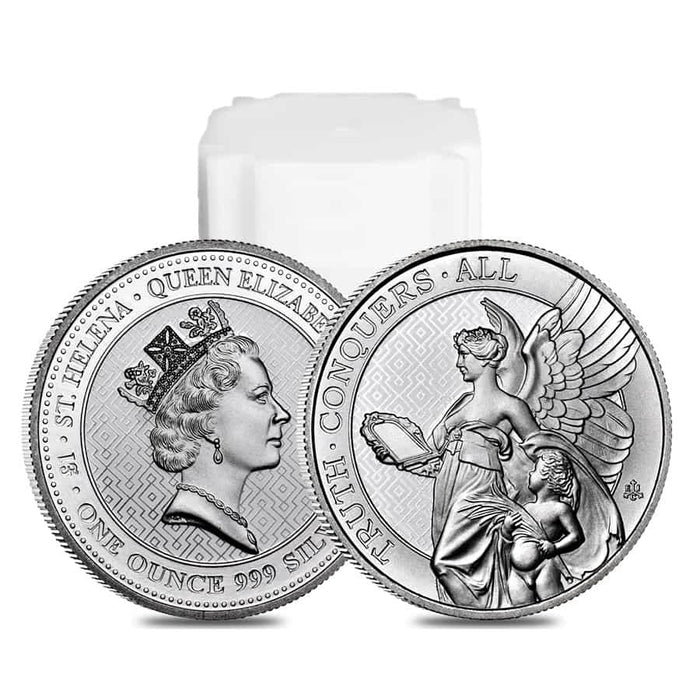 2022 St. Helena Queens Virtues Truth Silver Coin - 1oz