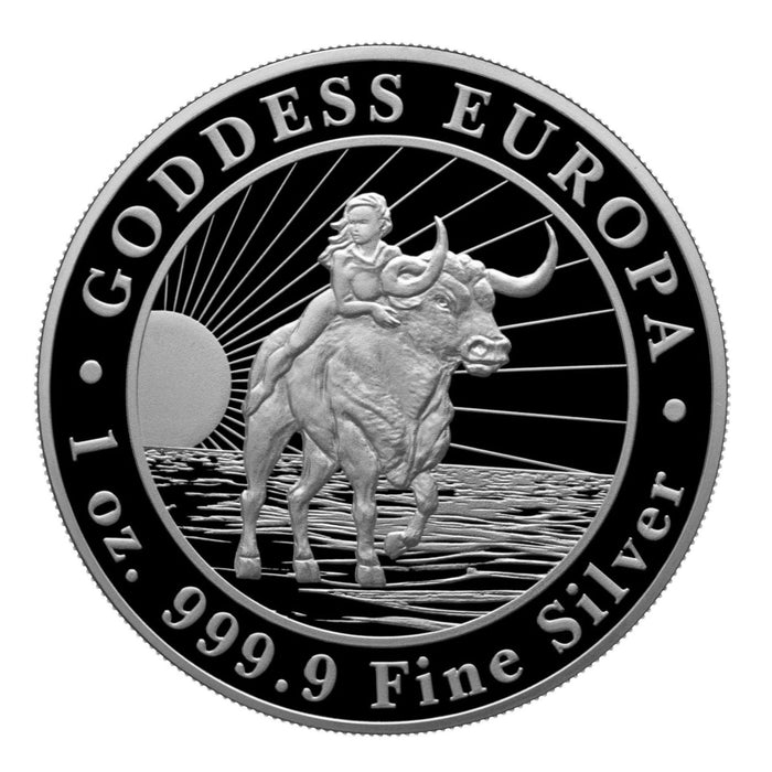 2022 Tokelau Goddess Europa Silver Bullion Coin - 1oz