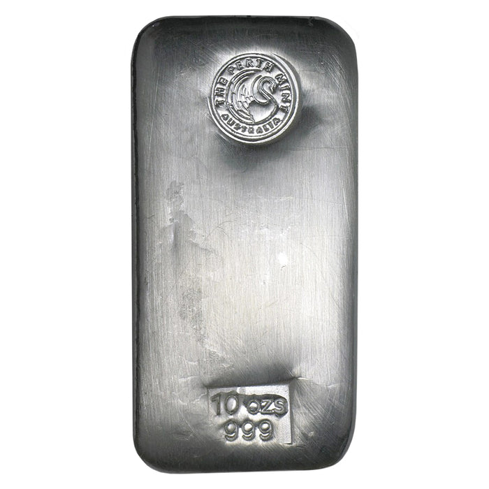 Perth Mint Cast Silver Bar – 10oz