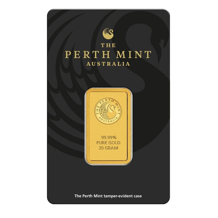 Perth Mint Kangaroo Minted Gold Bar - 20g